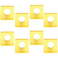 Los mejores  - POMOLINE 8 Un. Pomo Mueble Infantil Tirador Resina Amarillo Cromo Mate 30x30X26MM